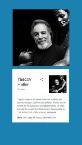 Yaacov Heller has a Knowledge Panel on Google Search